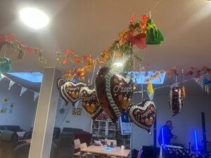 EIn dekorierter Raum.