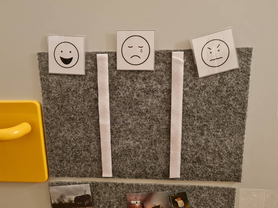 Smileys mit unterschiedlichen Gesichtern