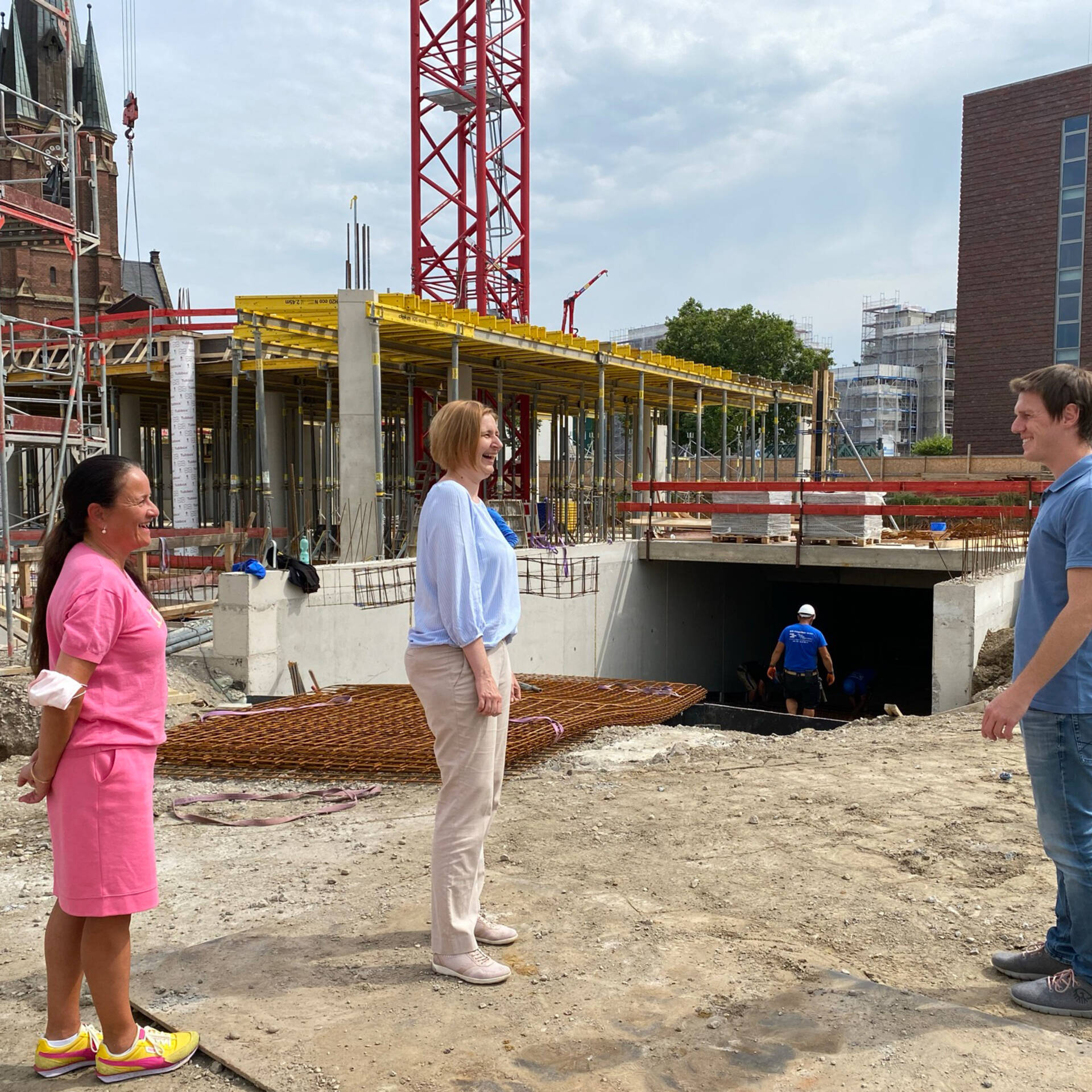 Das Erdgeschoss ist schon zu sehen: