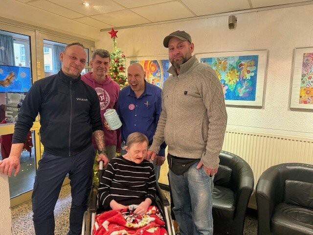 Spende der Firma Vilkan an Wohnstätte 1 Gruppenbild